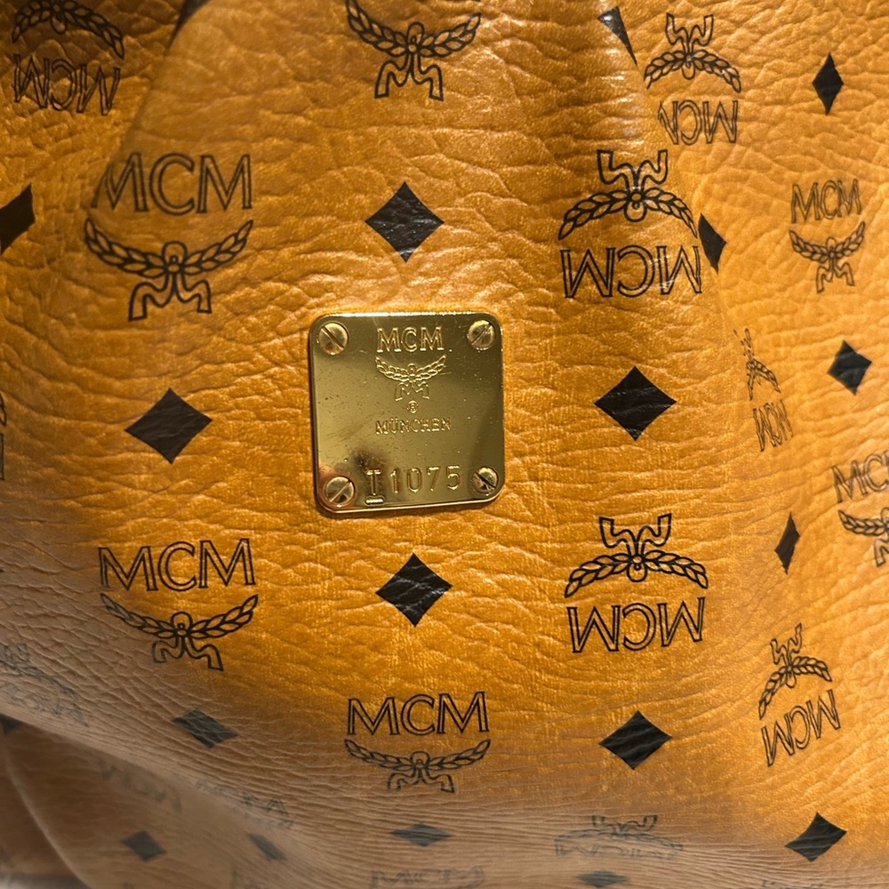 MCM Cognac Visetos Monogram Hobo Bag - Picture 3 of 12